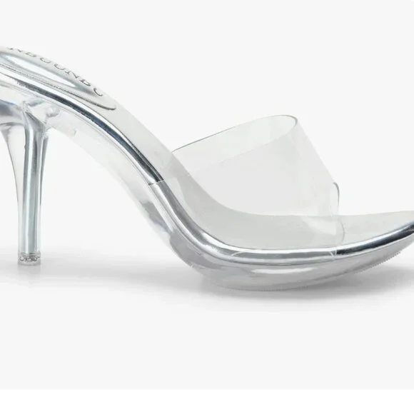 Silver Clear Heels